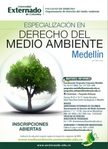 Especialización en Derecho del Medio Ambiente Medellín 